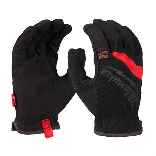 Milwaukee® 48-22-8715 General Purpose Work Gloves, Slip On, High Dexterity Finger Tip Style, S, Black/Red