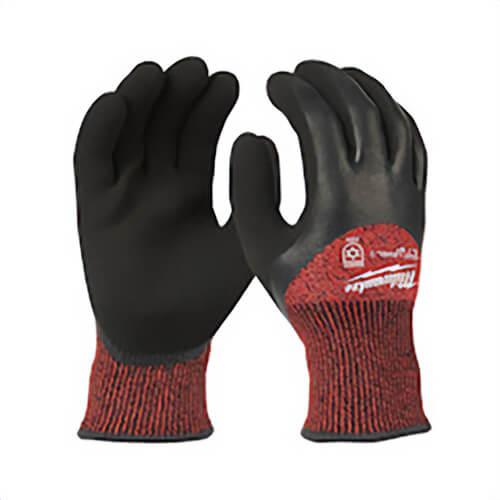 Milwaukee® 48-22-8922B Insulated Winter Dipped Work Gloves, L, Nylon, Resists: Water, ANSI Cut-Resistance Level: 3