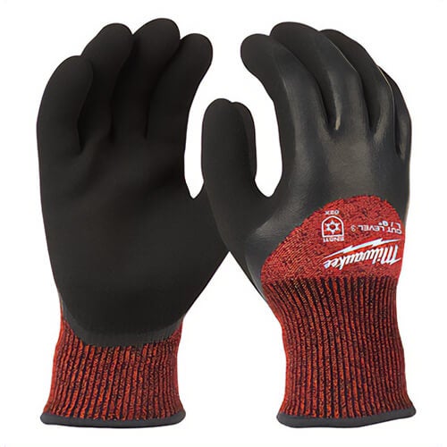 Milwaukee® 48-22-8924 Cut Level 3 Winter Insulated Gloves, Breathable and Comfortable Glove Design, Nylon, Maroon, 2XL