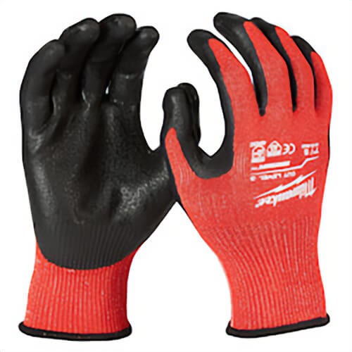 Milwaukee® 48-22-8931B Breathable Dipped Gloves, M, Nylon, Knit Cuff, Resists: Abrasion, TDM, Tear, Puncture