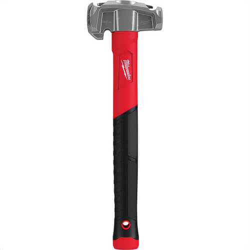 Milwaukee® 48-22-9040 4-in-1 Lineman's Hammer, 15 in OAL, Smooth/Milled Face, 32 oz Forged Steel Head, Fiberglass Handle