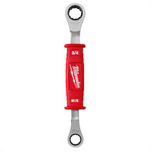 Milwaukee® 48-22-9211 2-in-1 Insulated Ratcheting Box Wrench, 12 Points, 9-5/8 in OAL, Forged Steel