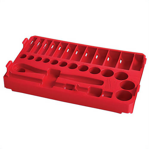 Milwaukee® 48-22-9481T Storage Tray, 3/8 in Drive, 28 pc, 12.01 in OAL