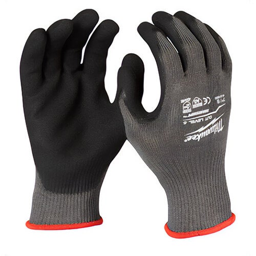 Milwaukee® 48-22-8954 Dipped Gloves, Nylon, Knit Cuff, 2XL