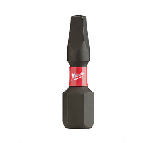 Milwaukee® 48-32-4122 ShockWave™ Impact Duty™ Impact Square Bit, SQ2 Drive, 1 in, 25 pk