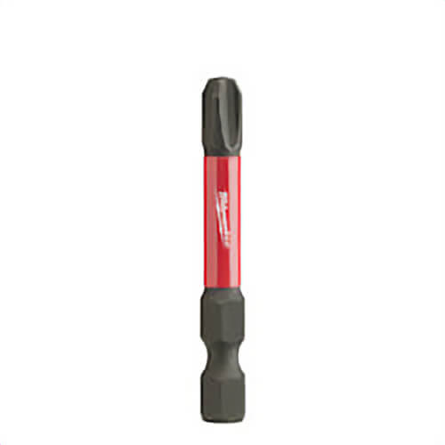 Milwaukee® Shockwave™ Impact Duty™ 48-32-4163 Impact Power Bit, #3 Phillips® Point, 2 in OAL, 1/4 in, Custom Alloy76™ Steel