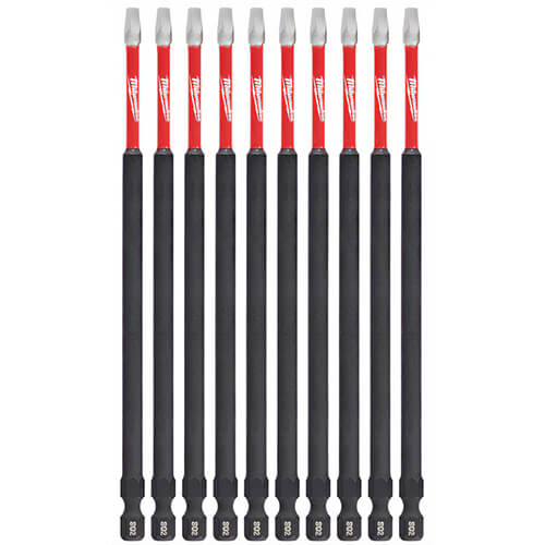 Milwaukee® 48-32-4215 ShockWave™ Impact Duty™ Impact Square Bit, SQ2 Drive, 6 in, 10 pk