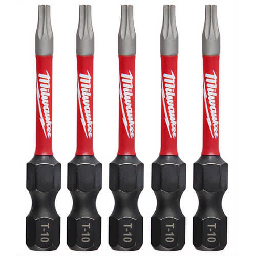 Milwaukee® 48-32-4682 ShockWave™ Impact Duty™ Impact Torx® Bit, T10 Torx® Point, 0.3 in, 5 pk