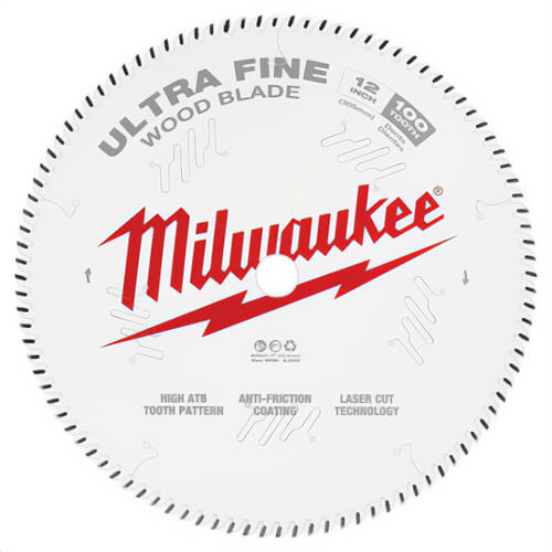 Milwaukee® 48-40-1228 Ultra Fine Finish Circular Saw Blade, 100T, 12 in