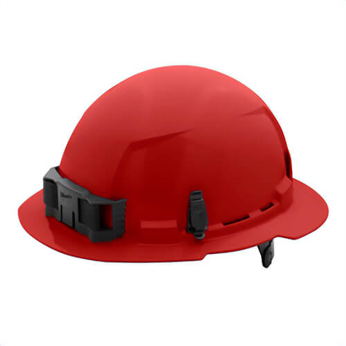 Milwaukee® 48-73-1129 Bolt™ Full Brim Hard Hat with 6-Point Ratcheting Suspension, Unvented Class E, Red