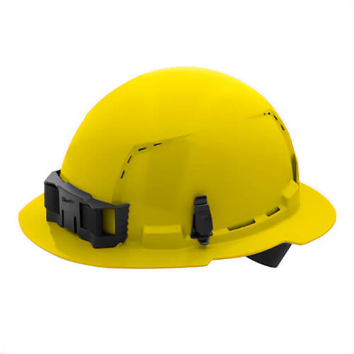 Milwaukee® 48-73-1203 Bolt™ Full Brim Hard Hat with 4-Point Ratcheting Suspension, Vented Class C, Yellow
