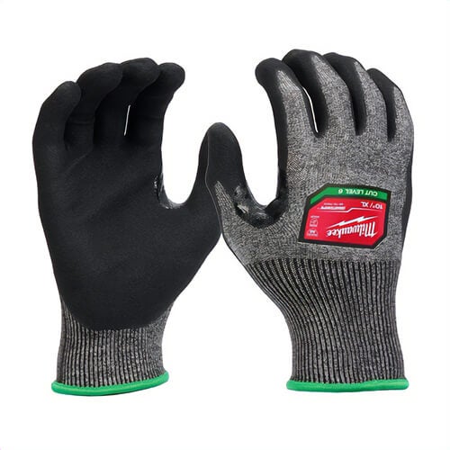 Milwaukee® 48-73-7003B High-Dexterity Gloves, XL, Polyurethane, Knit Cuff, Resists: Cut, ANSI Cut-Resistance Level: A6