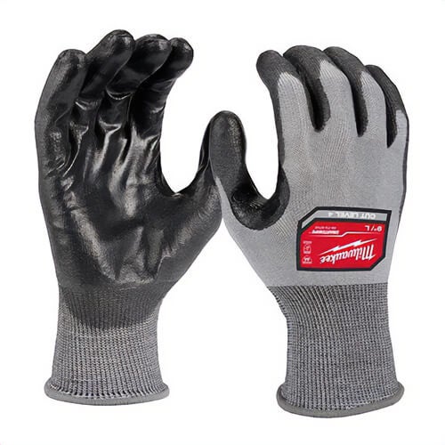 Milwaukee® 48-73-8743B 48-73 General Purpose Gloves, Extra-Large, Polyurethane Palm, Gray, Resists: Cut Resistant