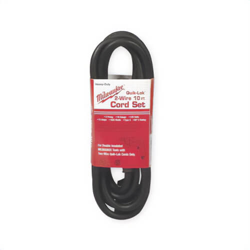 Milwaukee® 48-76-5110 Quik-Lok™ 2-Wire Round Power Supply Cord