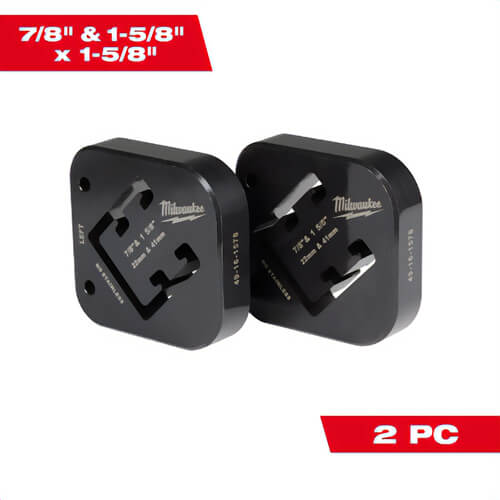 Milwaukee® 49-16-1578 Strut Shearing Dies, 7/8 in and 1-5/8 in x 1-5/8 in