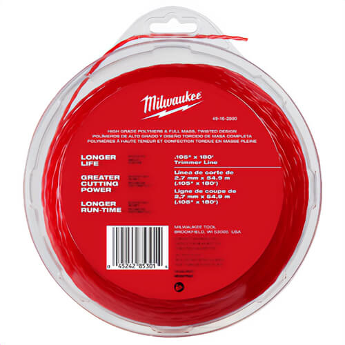 Milwaukee® 49-16-2800 Trimmer Line, 0.105 in x 180 ft