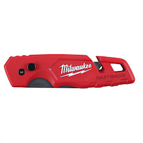 Milwaukee® Fastback™ 48-22-1502 Folding Utility Knife with Blade Storage, Steel Blade, 1 Blades Included, 6.87 in OAL