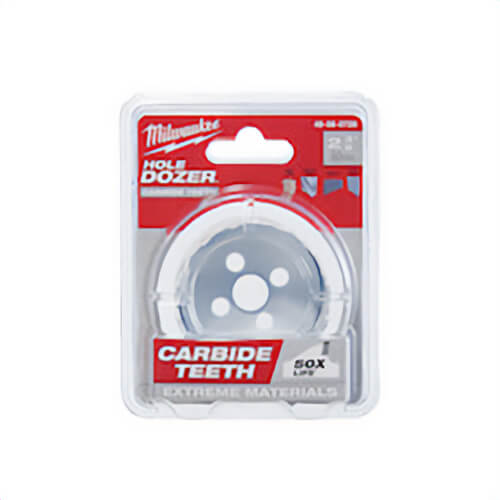 Milwaukee® Hole Dozer™  49-56-0726 Hole Saw with Carbide Teeth, 2-3/8 in dia, 1.62 in D Cutting, Carbide Cutting Edge, 5/8-18 Arbor