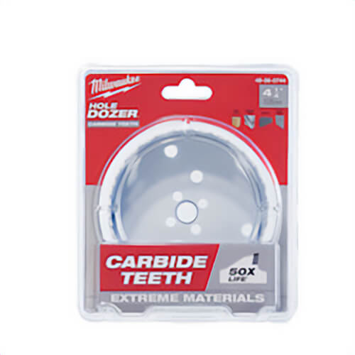 Milwaukee® Hole Dozer™  49-56-0744 Hole Saw, 4-1/4 in dia, 1.62 in D Cutting, Carbide Cutting Edge, 5/8-18 Arbor