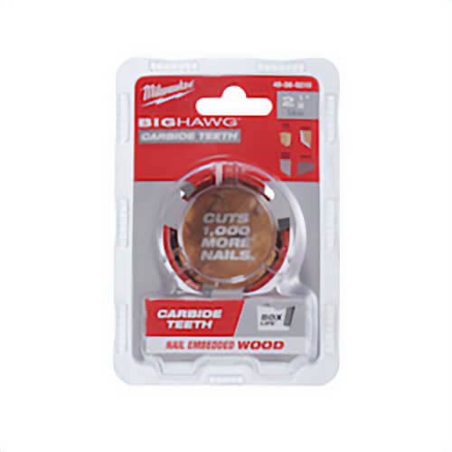 Milwaukee® Big Hawg™ 49-56-9210 Hole Saw, 2-1/8 in dia, 2-7/16 in D Cutting, Carbide Cutting Edge, 7/16 in Arbor