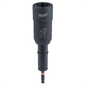 Milwaukee® Shockwave™ 49-66-5102 2 pc 3-in-1 Lineman's Transmission Utility Socket, 1/2 in Square Drive, 1-1/8 in Impact Socket, 4 Points