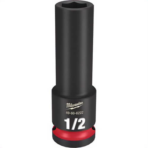 Milwaukee® 49-66-6222 ShockWave™ Impact Duty™ Socket, 1/2 in Hex Drive, 1/2 in Deep Socket, 6 Points