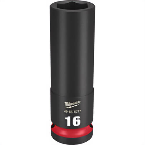 Milwaukee® 49-66-6277 ShockWave™ Impact Duty™ Socket, 1/2 in Hex Drive, 16 mm Deep Socket, 6 Points