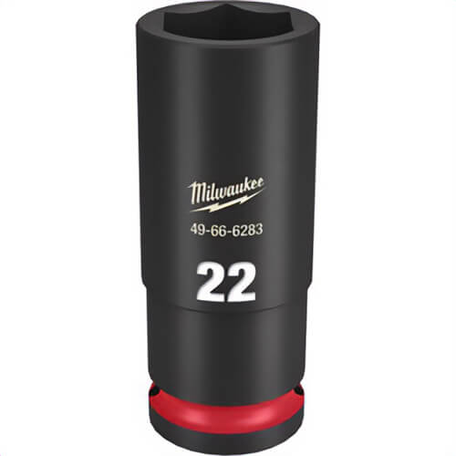 Milwaukee® 49-66-6283 ShockWave™ Impact Duty™ Socket, 1/2 in Hex Drive, 22 mm Deep Socket, 6 Points