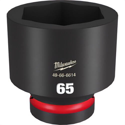 Milwaukee® 49-66-6614 ShockWave™ Impact Duty™ Socket, 1 in Hex Drive, 65 mm Standard Socket, 6 Points