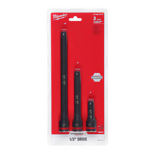 Milwaukee® 49-66-6715 ShockWave™ Impact Duty™ Extension Set, 1/2 in Drive, 3 pc