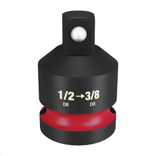 Milwaukee® 49-66-6725 ShockWave™ Impact Duty™ Dual Hole Socket Reducer, Black Oxide, 1/2 in Male Drive, 3/8 in Female Drive