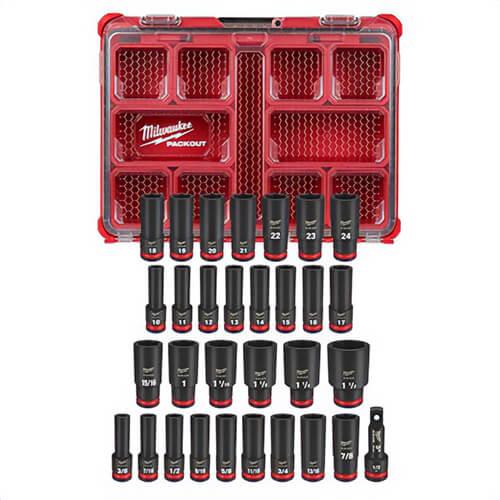 Milwaukee® 49-66-6806 49-66 Socket Packout™ Set, 6 Points, 31 pc