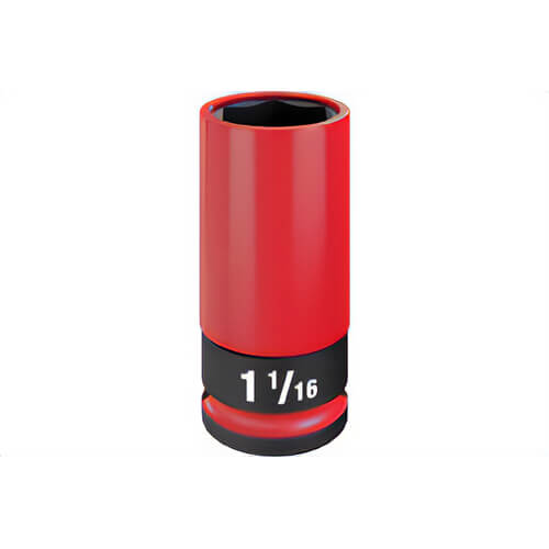 Milwaukee® 49-66-7815 Shockwave Impact Duty™ Lug Nut Wheel Socket, 1/2 Drive, 1-1/16 in, SAE