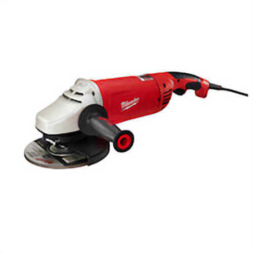 Milwaukee® 6088-31 Double Insulated Large Angle Grinder, 7 in, 9 in dia Wheel, 5/8-11 Arbor/Shank, 120 VAC, Black/Red