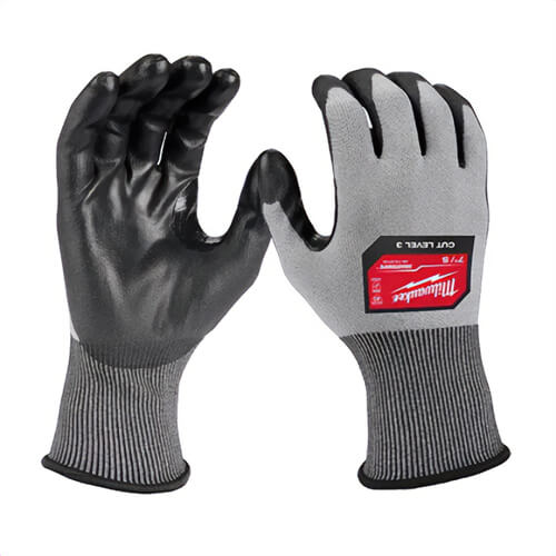 Milwaukee® 48-73-8734B Cut Level 3 High-Dexterity Polyurethane Dipped Gloves, 12 pk, 2XL