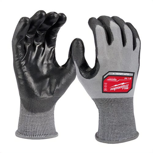 Milwaukee® 48-73-8742 Cut Level 4 High-Dexterity Polyurethane Dipped Gloves, L