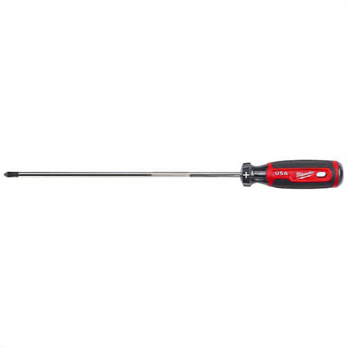 Milwaukee® MT204 Standard Screwdriver, #2 Point Phillips® Point, 14.3 in OAL, Acetate Handle, Chrome