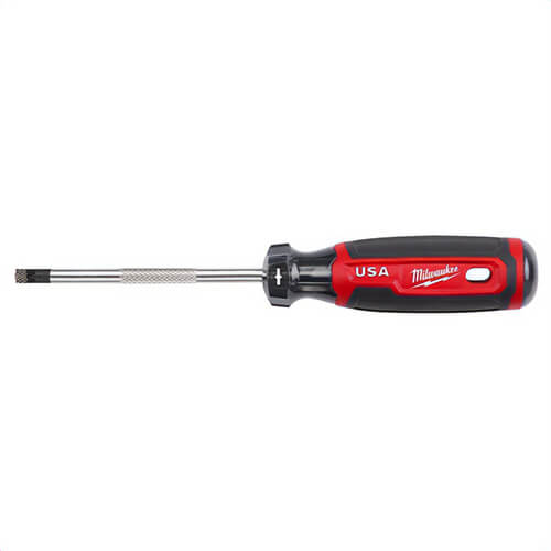 Milwaukee® MT215 Standard Screwdriver, #1 Point ECX™ Point, 8.3 in OAL, Acetate Handle, Chrome