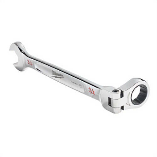 Milwaukee® 45-96-9820 Flex Head Ratcheting Non-Lockable Combination Wrench, 7/8 in Wrench, 12 Points, 0° Offset