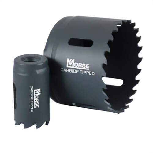 M.K. Morse® 157148 MHST Hole Saw, 7/8 in dia, 1-15/16 in D Cutting, Tungsten Carbide Tip Cutting Edge, 1/2-20 Arbor