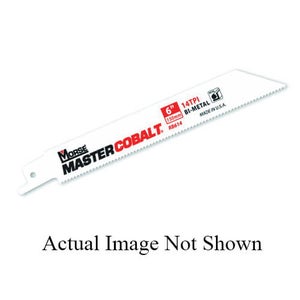 M.K. Morse® Master Cobalt® RB618T50 Reciprocating Saw Blade, 6 in L x 3/4 in W, 18 TPI, Bi-Metal Body