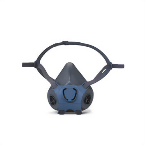 Moldex® 7002 7000 Half Mask Facepiece, M, Drop Down Suspension, Bayonet Connection