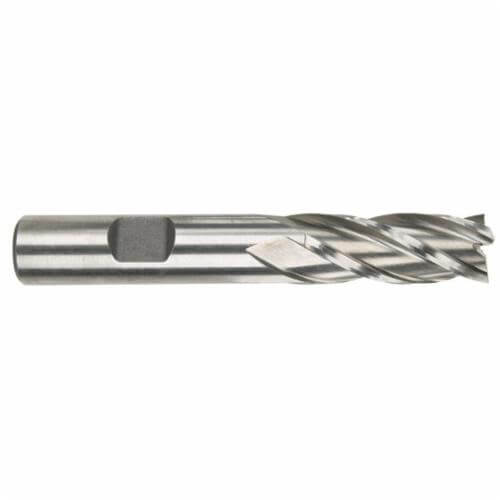 Morse® 44138 4550 Center Cutting End Mill, 5/16 in dia Cutter, 3/4 in Length of Cut, 4 Flutes, 3/8 in dia Shank, 2-1/2 in OAL, Bright