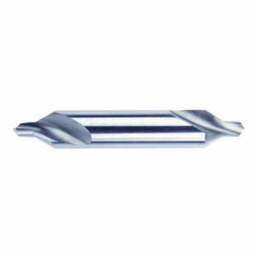 Morse® 25043 1495 Plain Combined Drill and Countersink, #3, 60 Deg included, 60 Deg Point, HSS, Bright