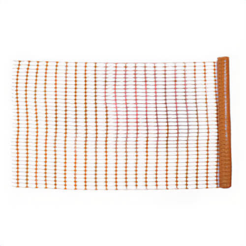 Mutual 14993-48 Flat Warning Barrier Fence, 100 ft L x 4 ft H, Plastic