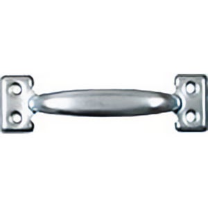 National Hardware® N116-855 Door Pulls with 4 Holes, Zinc Plated Steel, 5 in, for use on Metal or Wood Doors