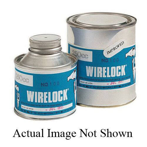 National Wirelock® 1039604 W416-7 Socket Compound Kit, 250 cc, Liquid Form, Opaque Green/Mustard, 1.73