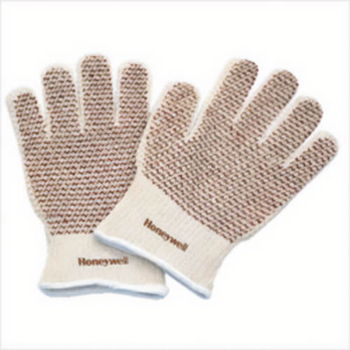 North® By Honeywell 51/7147 Grip N® Men's General Purpose Gloves, Coated, Nitrile Palm, 7 ga Cotton, Cream/Red, Knit Wrist Cuff