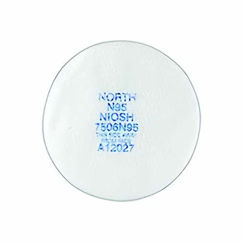 North® By Honeywell 7506N95 Filter Pad, Use with RU8500 and 7700 Series Half Masks Respirators, N95