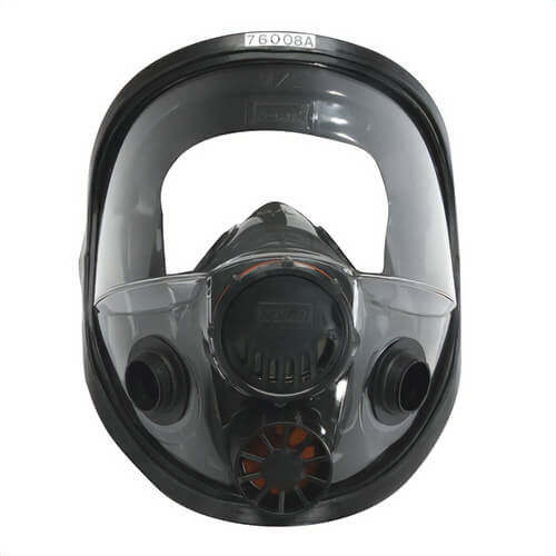 North® By Honeywell 760008A 7600 Full Facepiece Respirator with 5-Point Head Strap, M/L, Black